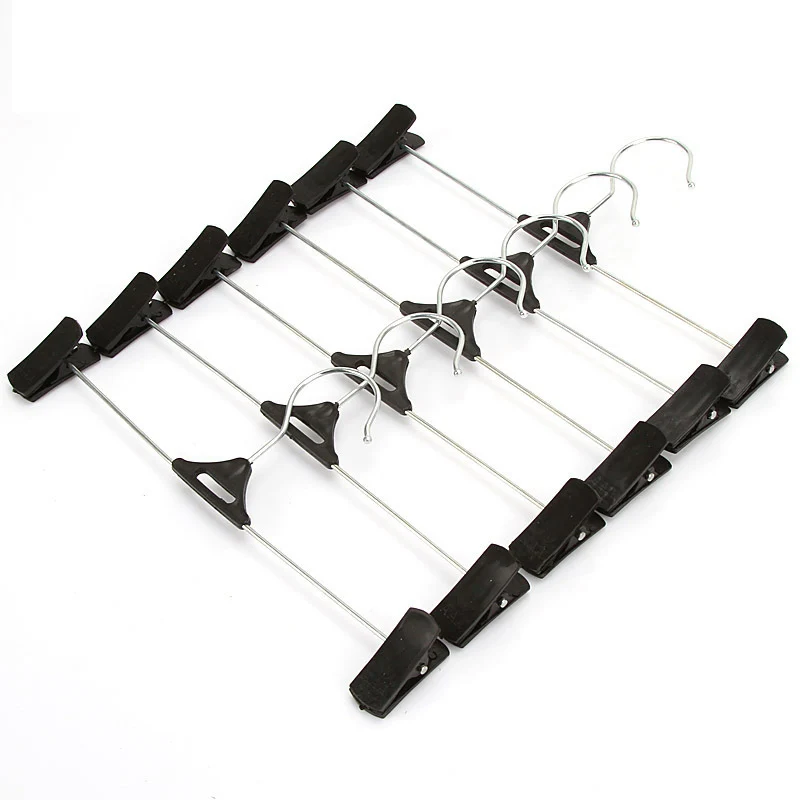 

Saim 10Pcs Clothes Hanger Coat Suit Hanger Plastic Cloth Hanger With Clips Hook Clothes Hanger With Hook Closet Organizer JJ192