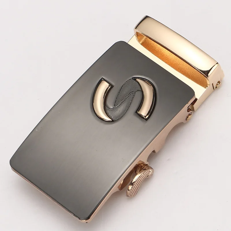 new Men's Belt Head Belt Buckle Leisure Belt Head Business Accessories Automatic Buckle Width 3.5CM luxury fashion belt y56-1