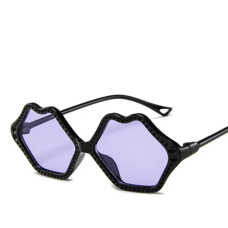 Новинка 2019 детские солнцезащитные очки в форме губ с защитой от ультрафиолета