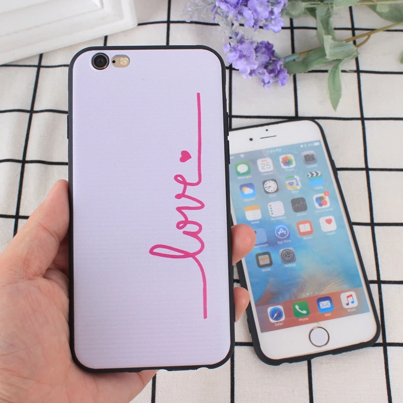Модный милый силиконовый чехол для iPhone 8 X мобильный телефон чехлы мягкий 7 Plus 6s 6 5