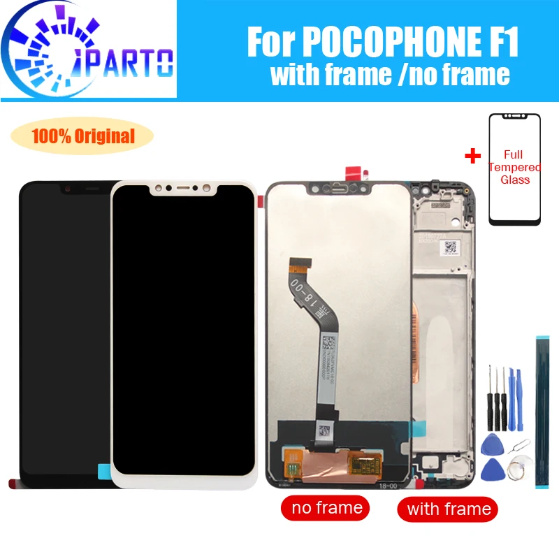 Для Xiaomi POCOPHONE F1 ЖК дисплей + сенсорный экран 100% оригинальный протестированный
