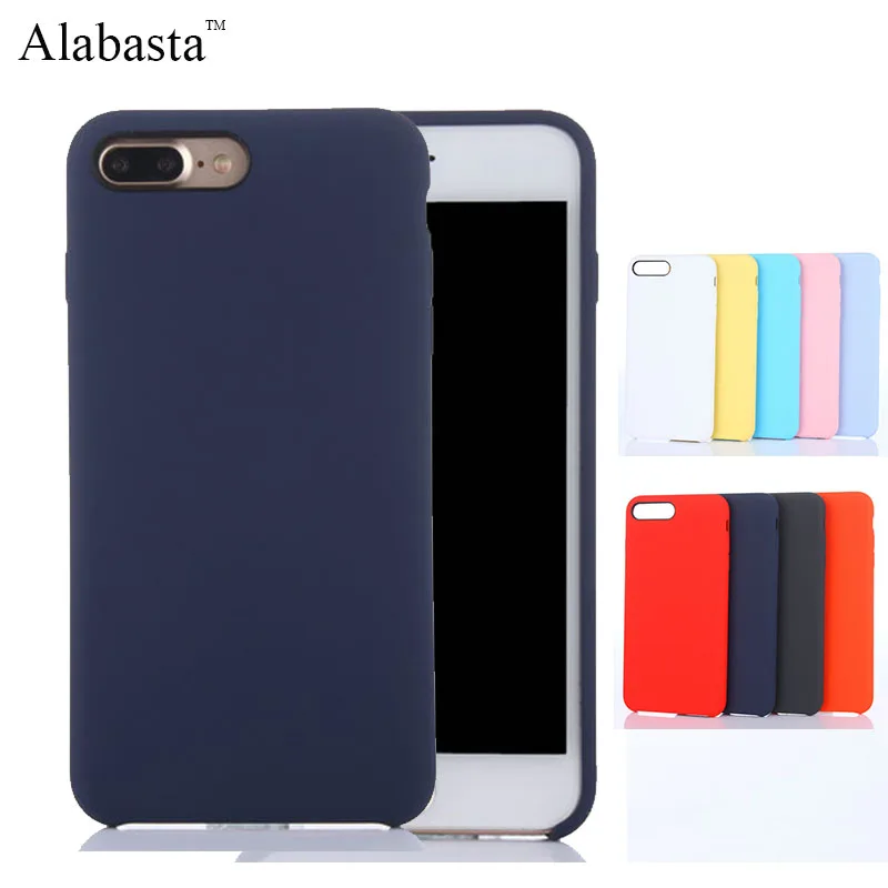 Для iPhone 7 8 чехол роскошный Оригинальный жидкий силиконовый для Plus стильные