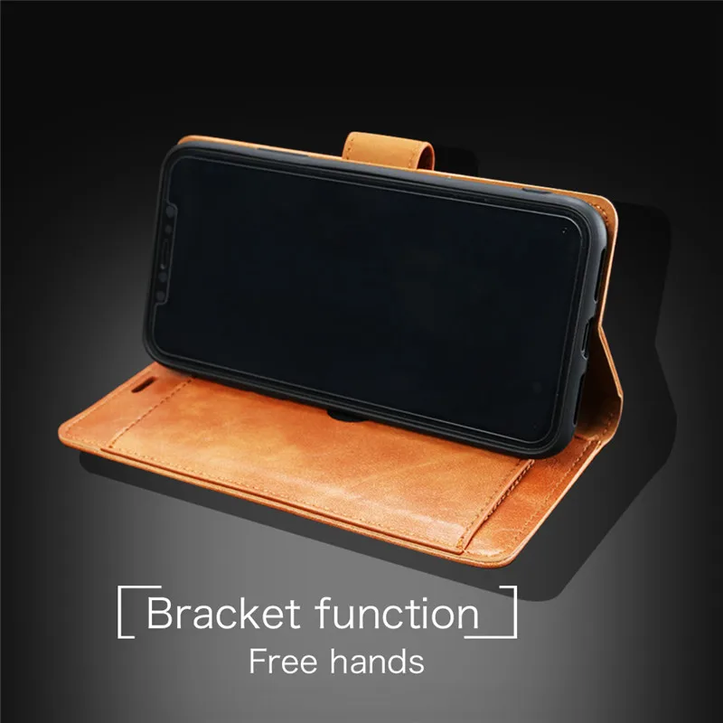 Роскошный чехол Etui для телефона iPhone 11 Pro Max X XS XR Apple 5 5S SE 6 6s 7 8 plus Filp Кожаный