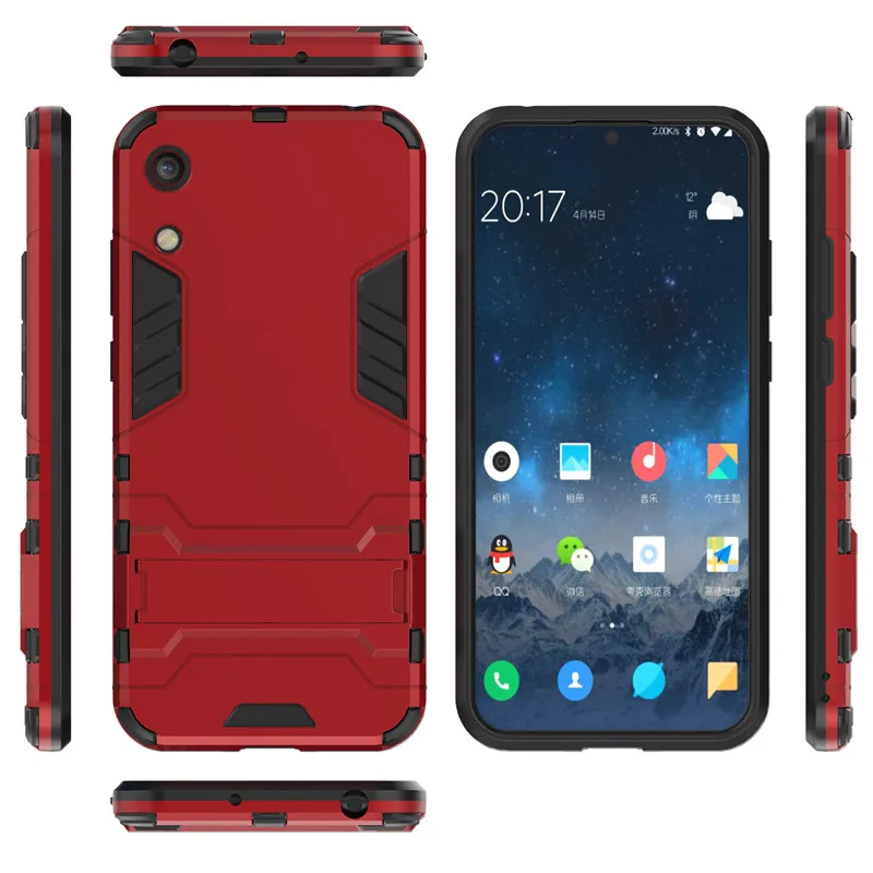 Чехол для huawei Honor 8A Жесткий ПК TPU силиконовый чехол Броня Гибридный