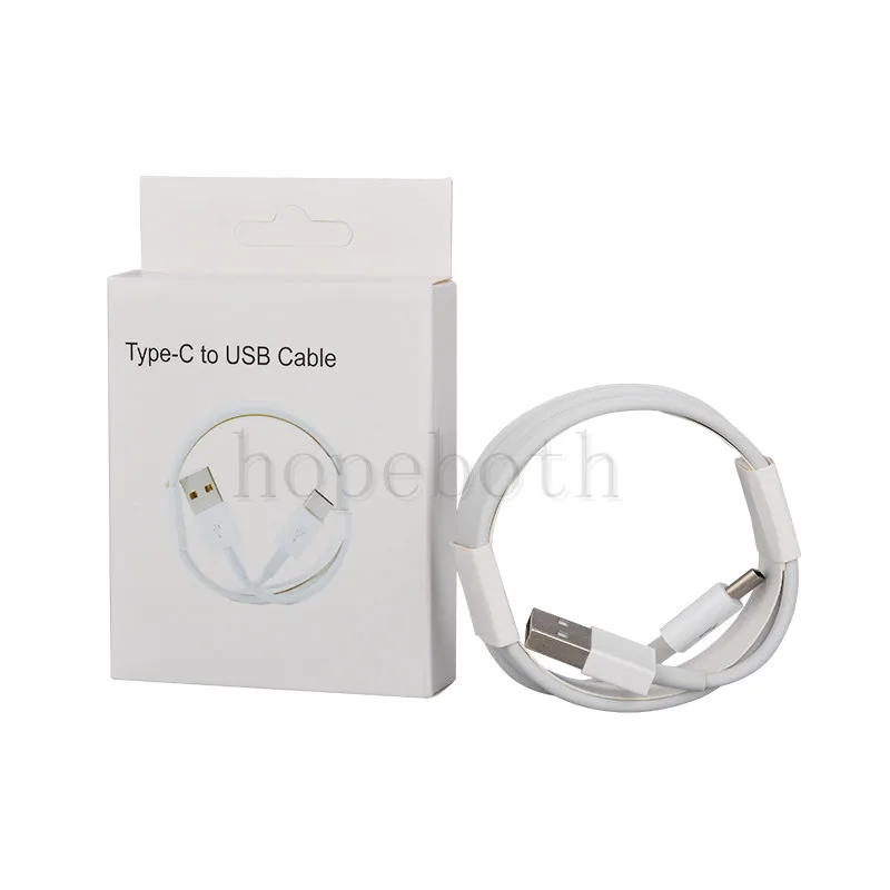 100 шт. длина 1 метр Тип USB C Andriod мобильных белый кабель 8PIN шнур для телефона 8 7 6 5 5s usb