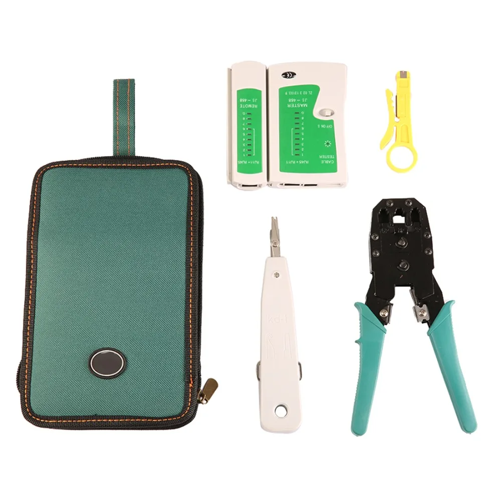 Обжимной инструмент UNeefull тестер для сетевых кабелей Ethernet RJ45 5 шт./компл.|Наборы