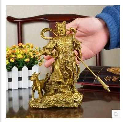 

The bronze statue of Yang Lang and the true statue of Erlang.