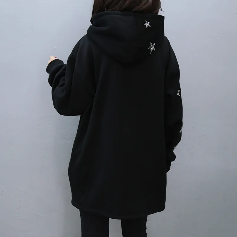 Новинка осенне зимние женские толстовки свитшот Повседневная Свободная