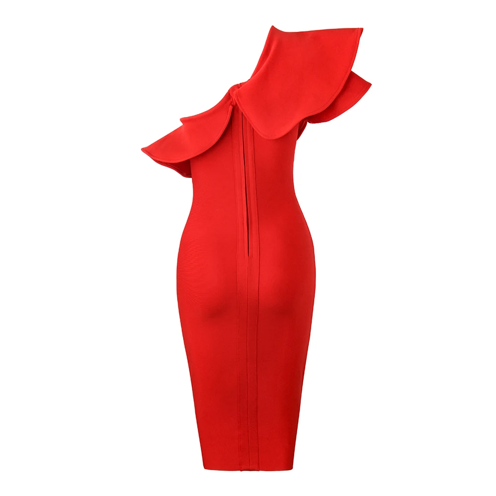 2021 Новое летнее женское Бандажное Платье Vestidos рюшами сексуальное Клубное платье