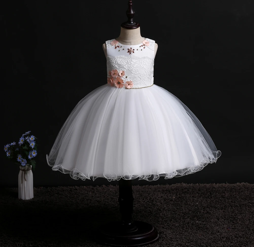 New Baby Girl Clothing girls dress European and American sleeveless Lace Full Moon Wedding Child Princess | Детская одежда и обувь