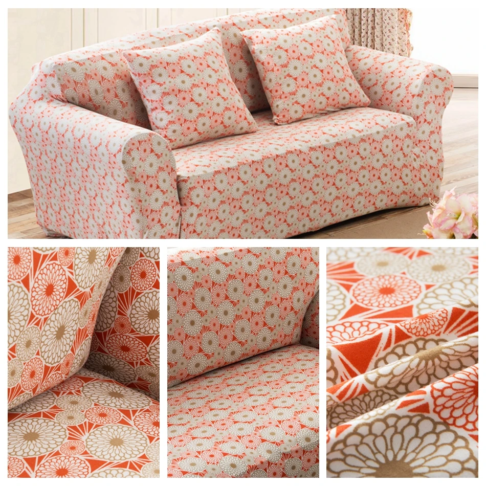 Розовые цветы Чехлы для дивана кровати для гостиной Loveseat спандекс Угловые Чехлы для кресел универсальные растягивающиеся покрытия для мебели плюшевые