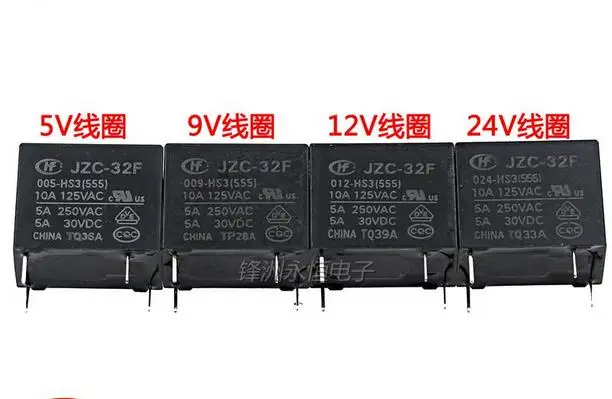 Бесплатная доставка новым реле HF32F 24V HS 5A 250VAC JZC 32F 024 HS3 DIP4 10 шт./лот|Реле| |