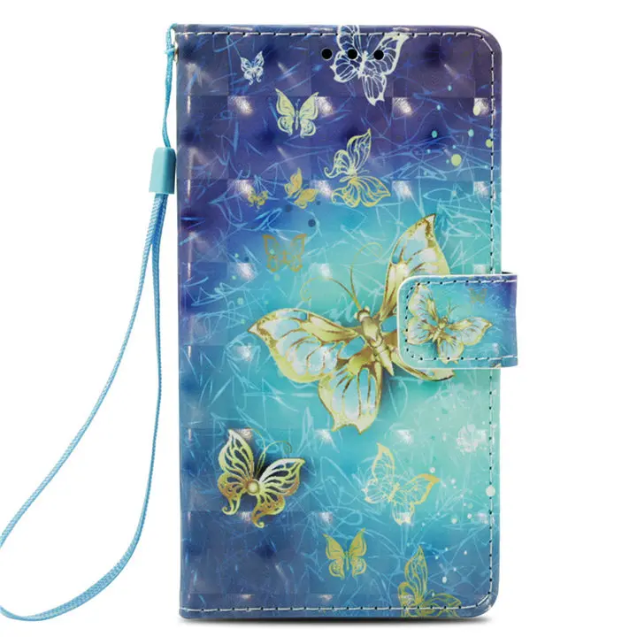 Golden Butterfly Чехлы для телефонов Xiaomi 8 A2 5X A1 6X Mix2s Redmi Note 5 Pro 4A 4X 5A 5X Y1 Pony Chimes Сова череп кошелек карман для карт E03Z - Цвет: Golden Butterfly
