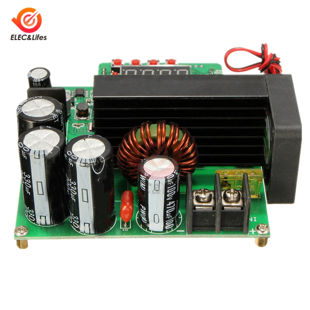 Высокая мощность BST900W 8-60 В до 10-120 В DC/DC Светодиодный преобразователь с цифровым управлением повышающий преобразователь напряжения трансформатор модуль регулятор