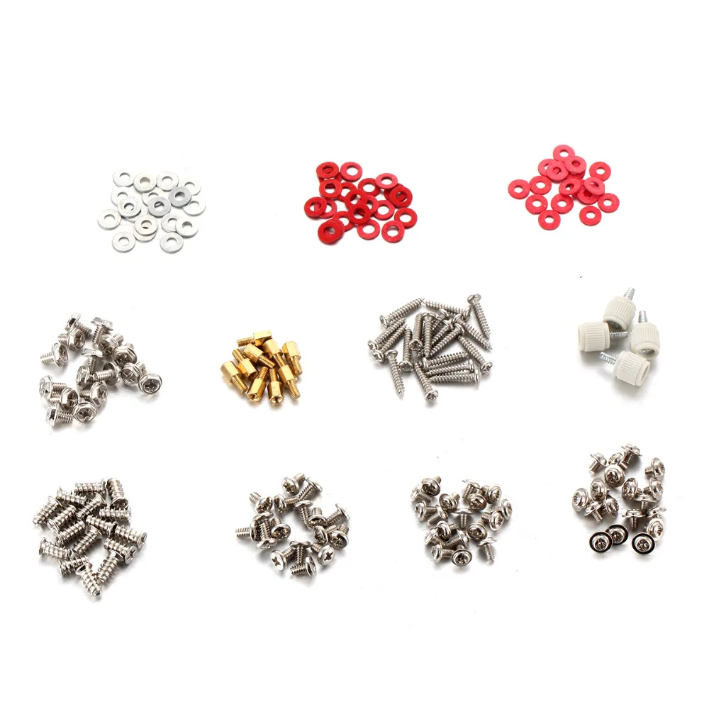 Новый 194 шт./упак. винты прокладка Медь столб комплект круглый крестовой M2 M3 M4 M5