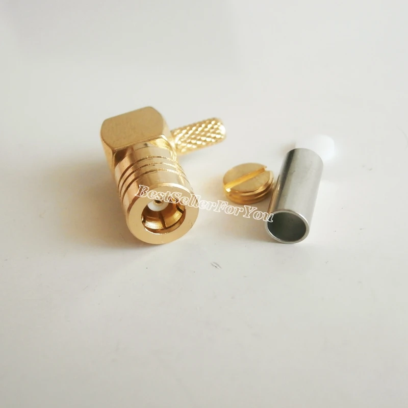 10PCs SMB female jack 90 Degree crimp RG174 RG316 LMR100 right angle Sirius Connector | Обустройство дома
