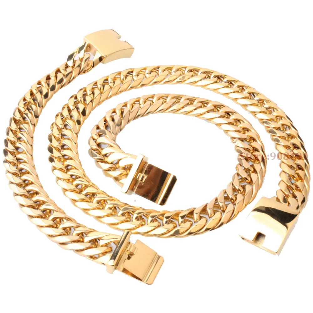Модные ювелирные изделия мужские хип хоп стильные золотистого оттенка из