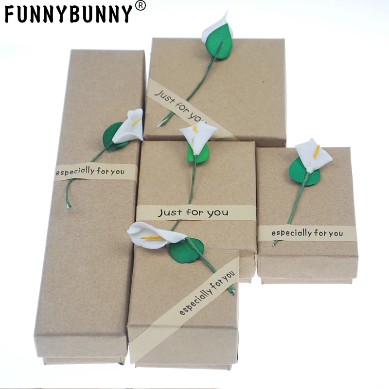 FUNNYBUNNY Изысканная Подарочная коробка для сережек ожерелья кольца|Подарочные