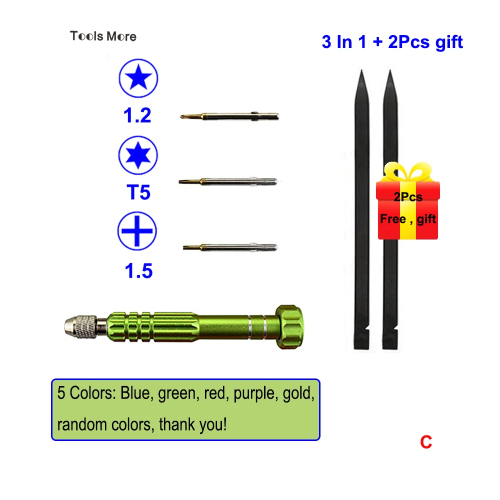Pentalobe 1 2 P5 Torx T5 Philips PH000 Набор отверток для Apple MacBook Air & Macbook pro инструментов ремонта 3
