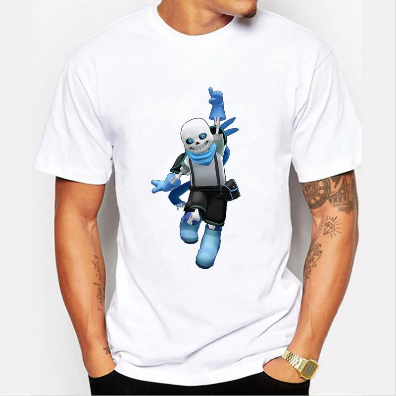 3D Мужские игры undertale футболка с короткими рукавами и рисунком черепа рубашка
