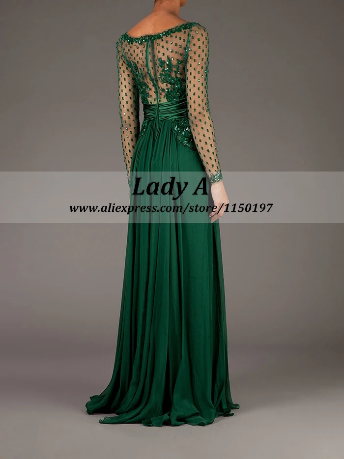 Prom Dresses A-Line Floor-Length Built-In Bra Beading None Boat Neck Regular Full Empire Chiffon Silk Rayon Customized 2015 Free | Свадьбы и