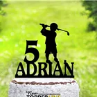 Название под заказ, детский персонализированный Топпер для детского торта на день рождения, вечевечерние НКИ, топпер для торта в гольф