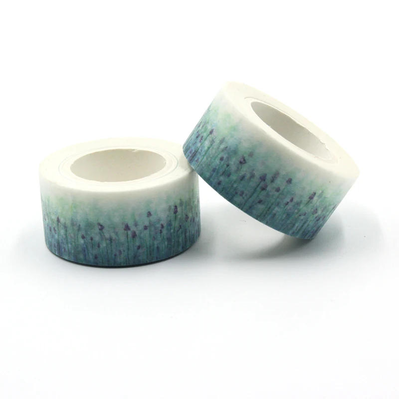 Бумажные малярные ленты для скрапбукинга с лавандовым цветком DIY наклейки