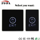 Кнопка для выхода двери, сенсорный выключатель, инфракрасная бесконтактная Синяя подсветка для системы контроля доступа, электронный дверной замок