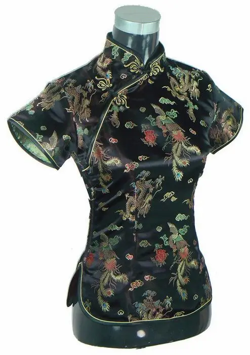 Специальное предложение темно-синяя Летняя женская блузка атласная рубашка Топ