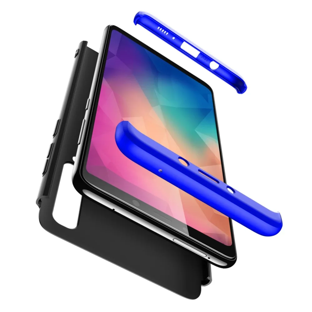 GKK 360 градусов Полная защита Гибридный чехол для Samsung A9 Pro 2018 противоударный