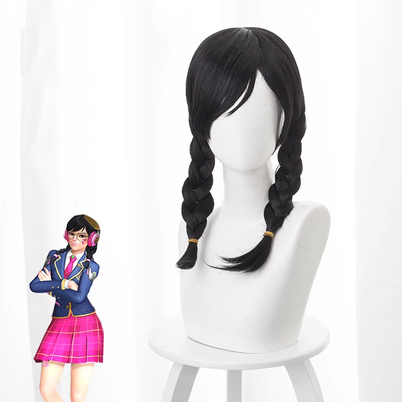 

OW Hana Song Cosplay D.VA DVA Cosplay Costume Girls Dress 3-YEAR Anniversary Uniform Outfit Wig Halloween Carnival Costumes