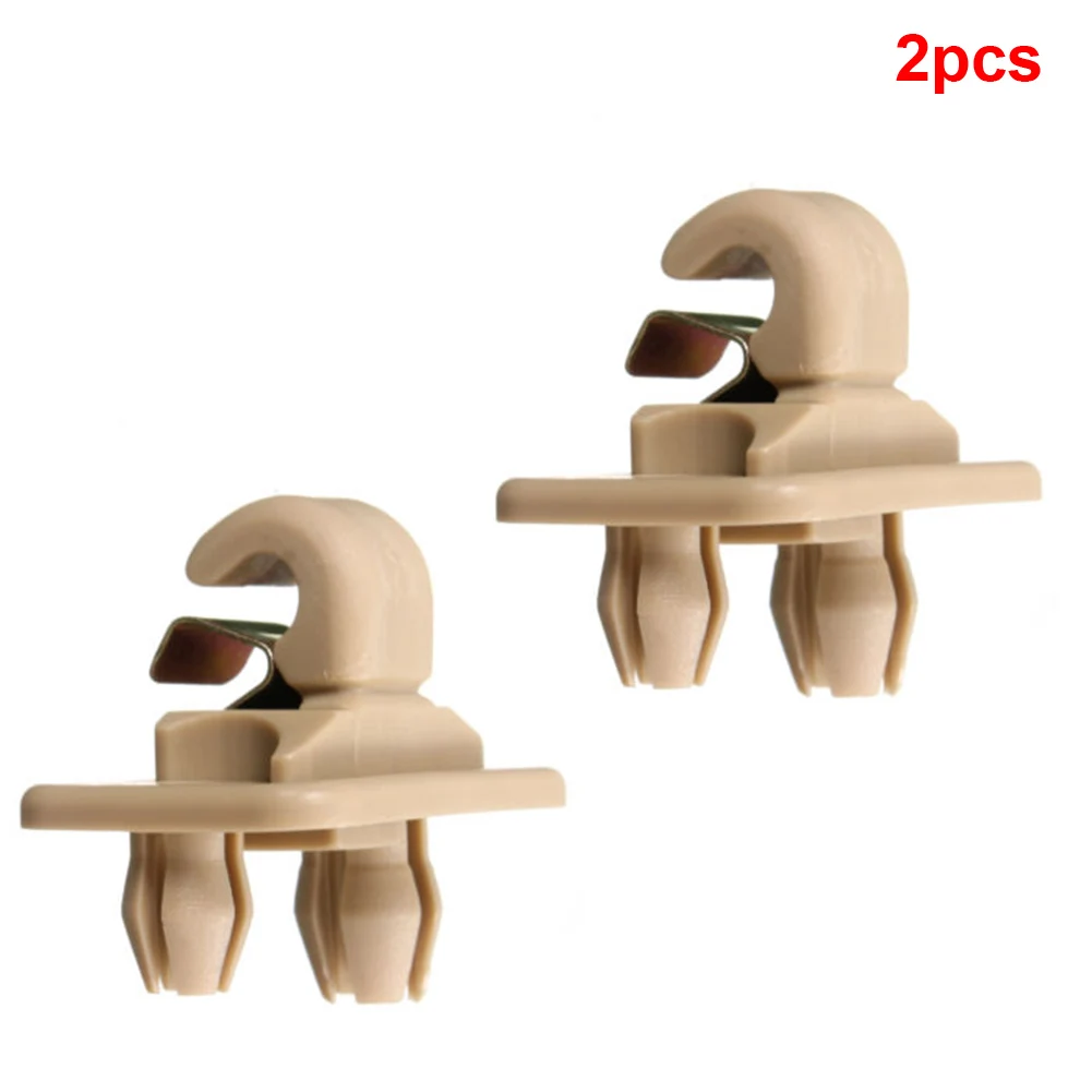 Beige 2 шт. застежка ABS солнцезащитный козырек зажим авто внутренняя 8U0857562A модификация часть крюк серый для Audi A3 A4 A5 Q5 A7 B6 B7 - Название цвета: Beige