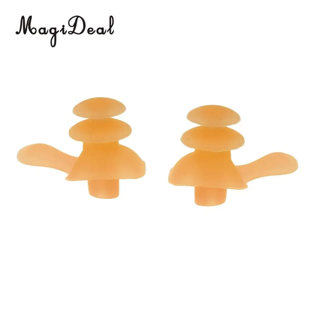 Высококачественные водонепроницаемые мягкие силиконовые беруши MagiDeal для защиты