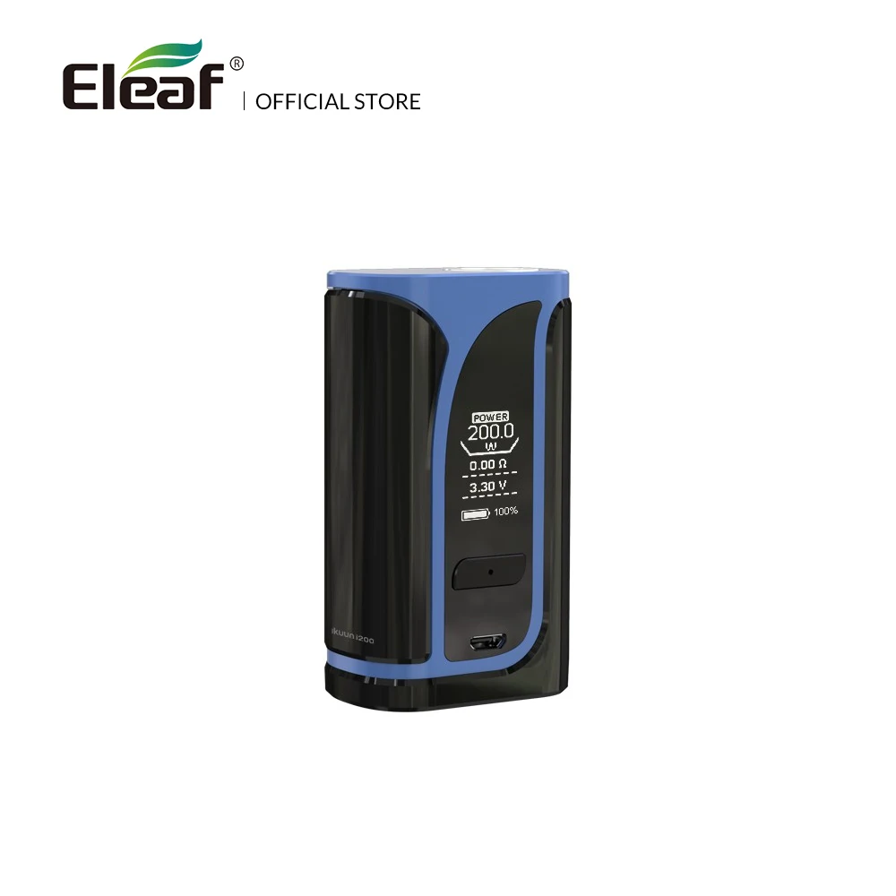 Оригинальный боксмод Eleaf iKuu i200 TC 4600 мАч встроенный аккумулятор режим VW/TC 510 Thread