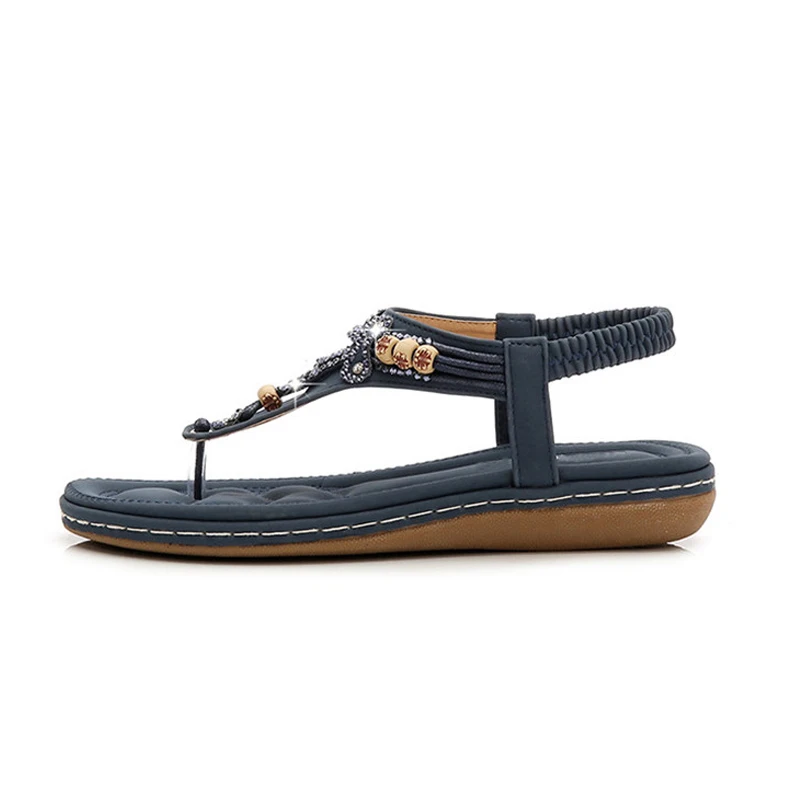 YAERNISummer/женские босоножки в богемном стиле на плоской подошве Sandalias Mujer Женские
