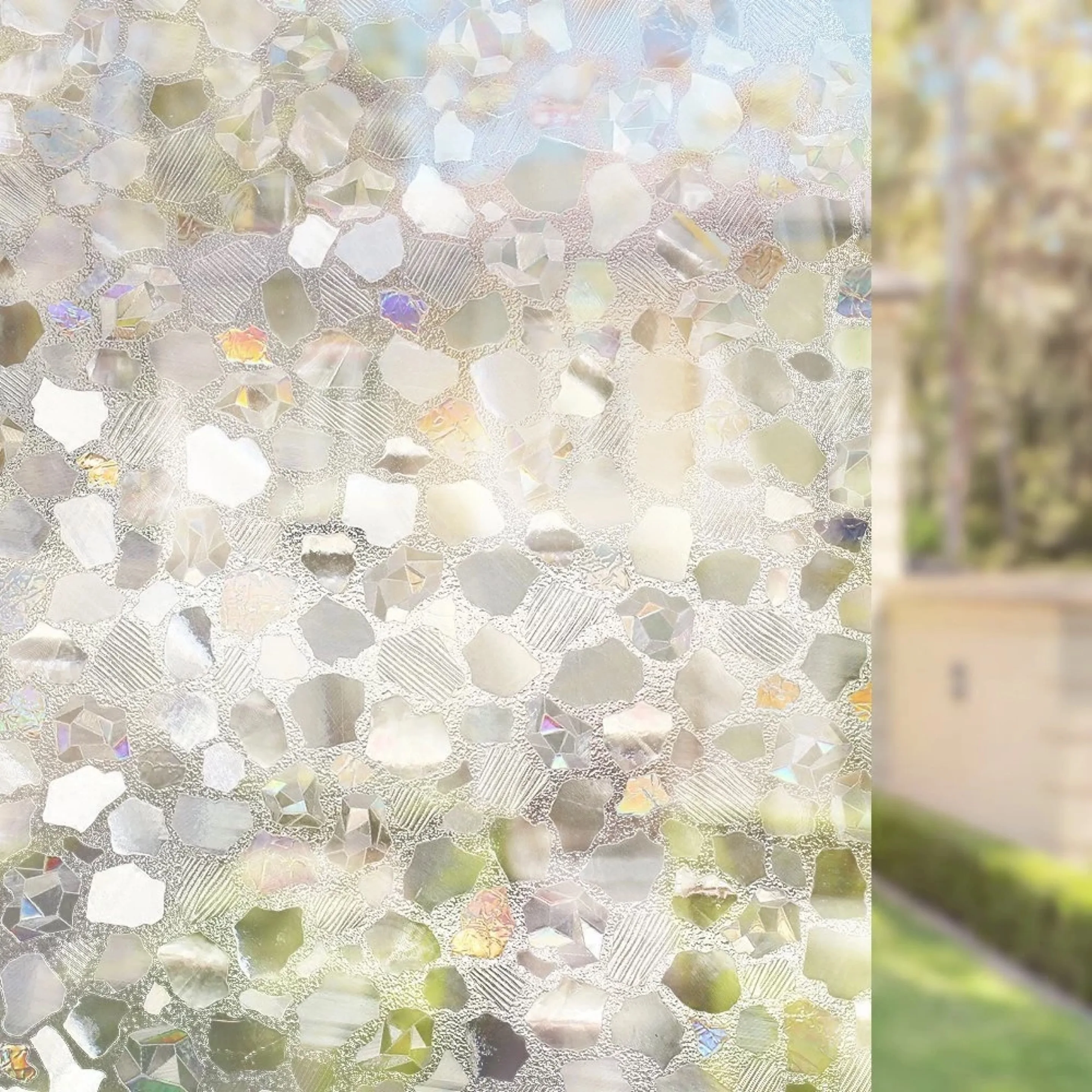 

3D Laser Privacy Window PVC Film Decorative Film Glass Sticker Frosted Opaque Electrostatic bathroom door Home Decor 45/60*300cm