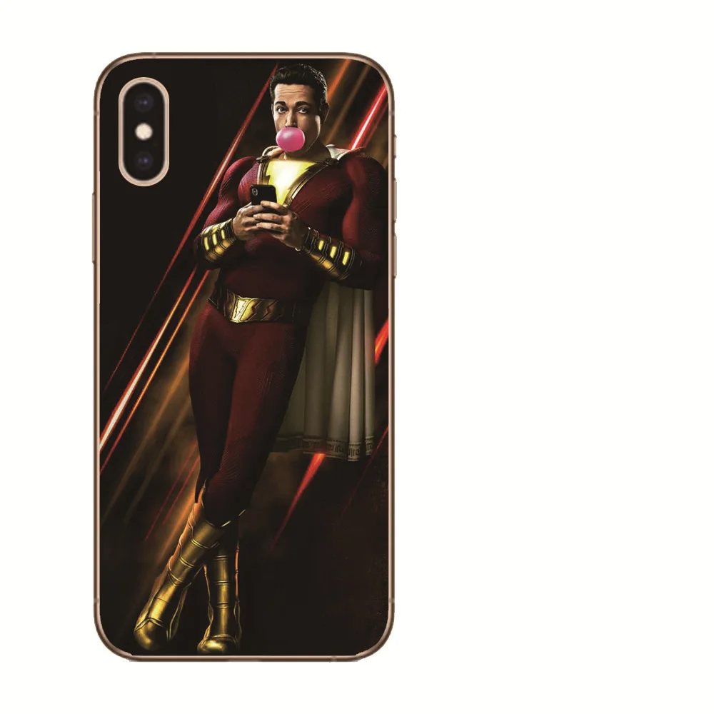 Для iPhone 8 7 6 6S Plus X 5 5S SE XR XS Max Coque Etui чехол Роскошный капитан Марвел DC Джокер Shazam