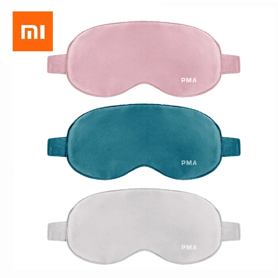 Шелковая маска для глаз Xiaomi PMA Graphene с подогревом 3 цвета зарядка через USB Быстрое