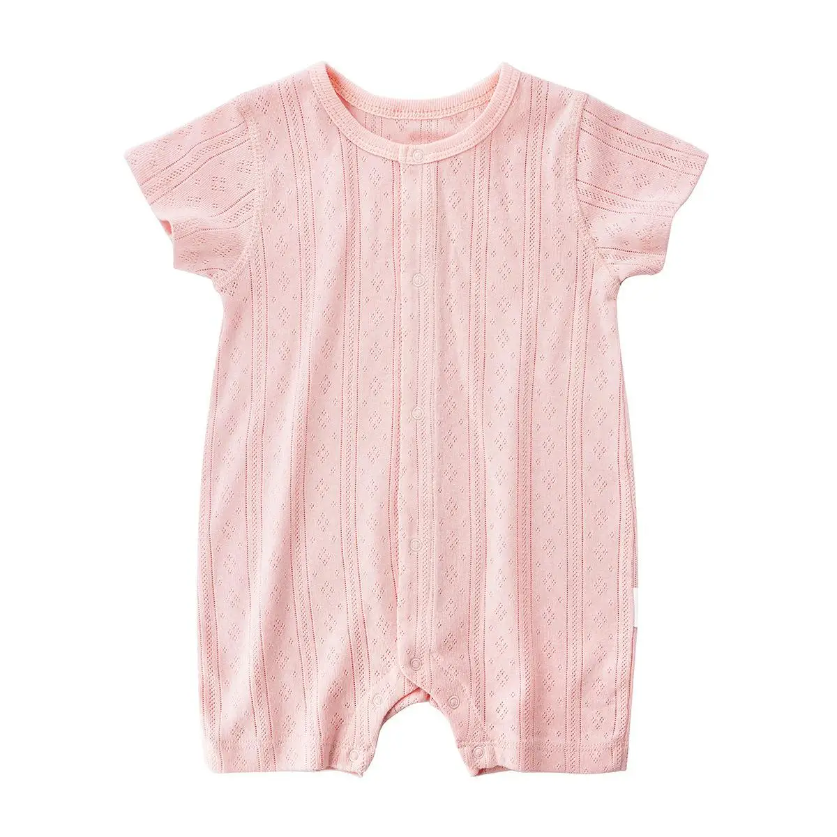 orangemom summer baby girls boys clothes 3colors short sleeve baby girl romper cotton newborn kids clothing outwear infants - Цвет: pink