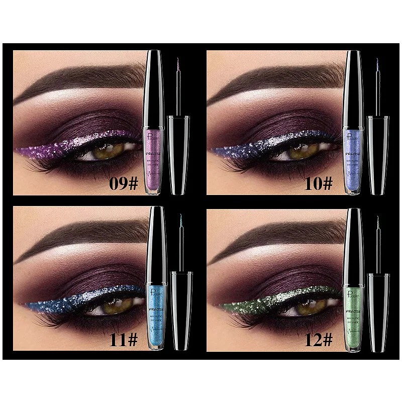

Sale Grade Quick Dry Waterproof Sexy Metallic New Arrivals Makeup Products Shimmer Eyeliner Lasting Long 1PC 16Colors