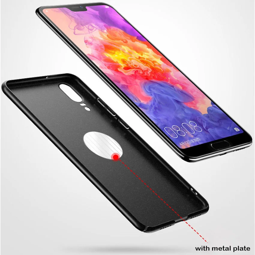 Чехол P20 Lite матовый оригинальный AIXUAN Huawei металлический пластиковый