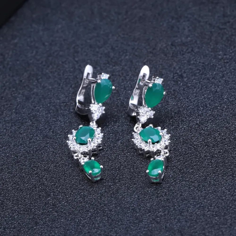 Женские серьги подвески GEM'S BALLET Винтажные из стерлингового серебра 925 пробы