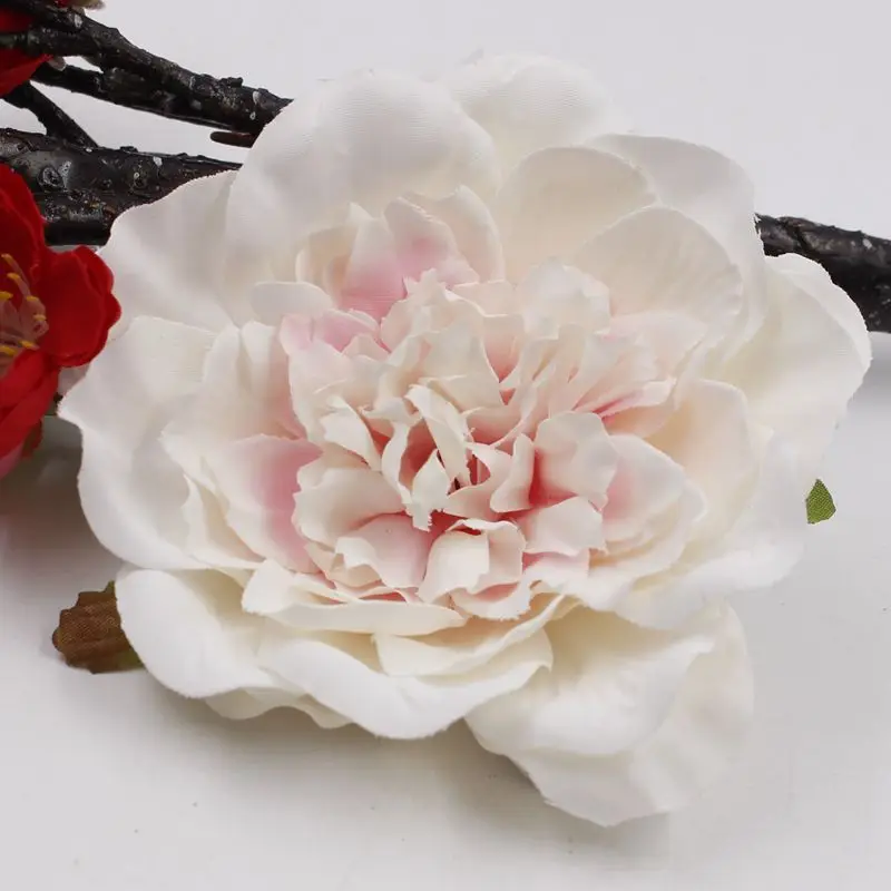 1 pink white DIY/1 предмет, имитация, ретро, голова пиона, голова цветка, Свадебная вечеринка, домашняя обувь, шляпа, обувь, декоративный цветок - Цвет: 1 pink white