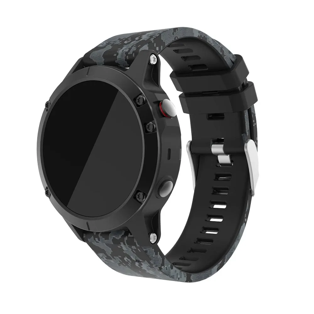 Ремешок спортивный силиконовый для Garmin Fenix 5 / Plus сменный резиновый браслет с
