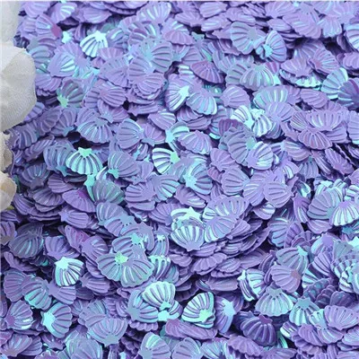 ab purple Блестящая блестка 6*8 мм Морская раковина ПВХ свободные блестки пайетки дизайн ногтей швейный материал Свадебное Ремесло аксессуар для одежды Сделай Сам 20 г - Цвет: ab purple