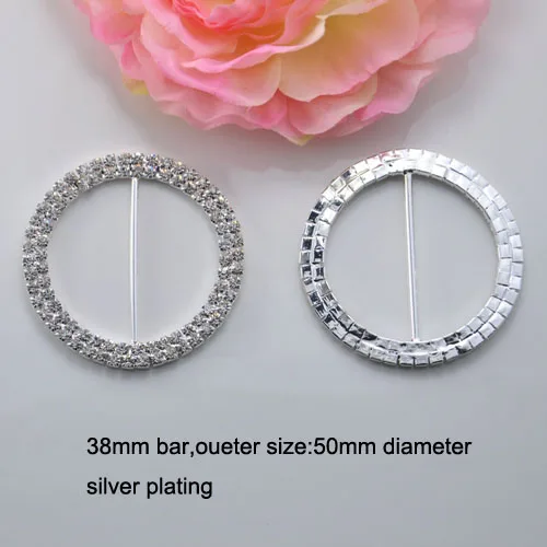 (J0014 38mm внутренний брусок) серебряный или золотой двухрядный круглый стул пряжка