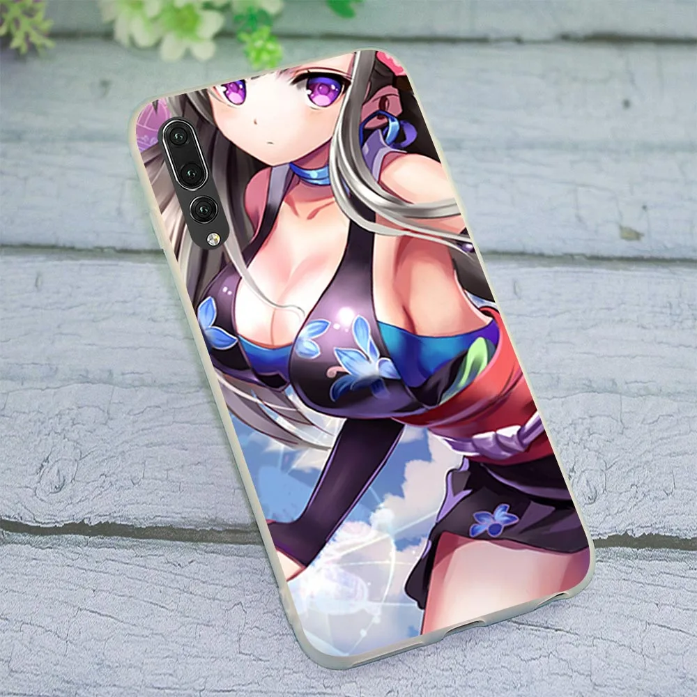 Мультяшный аниме Kawaii чехол для Huawei Y9 Чехлы Honor 9 10 Lite 7A Pro 7X 8 8C 7Cin Note Y6 Y7 Prime Nova 3