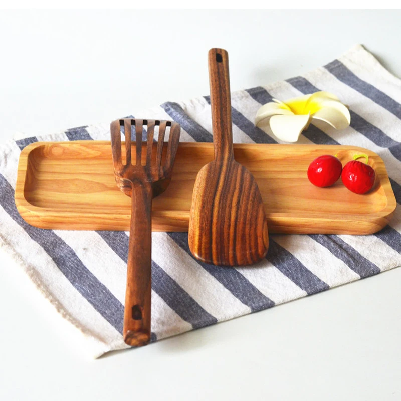 2 шт. (1 комплект) чайная шлицевая шпатель для Тернера антипригарная деревянная