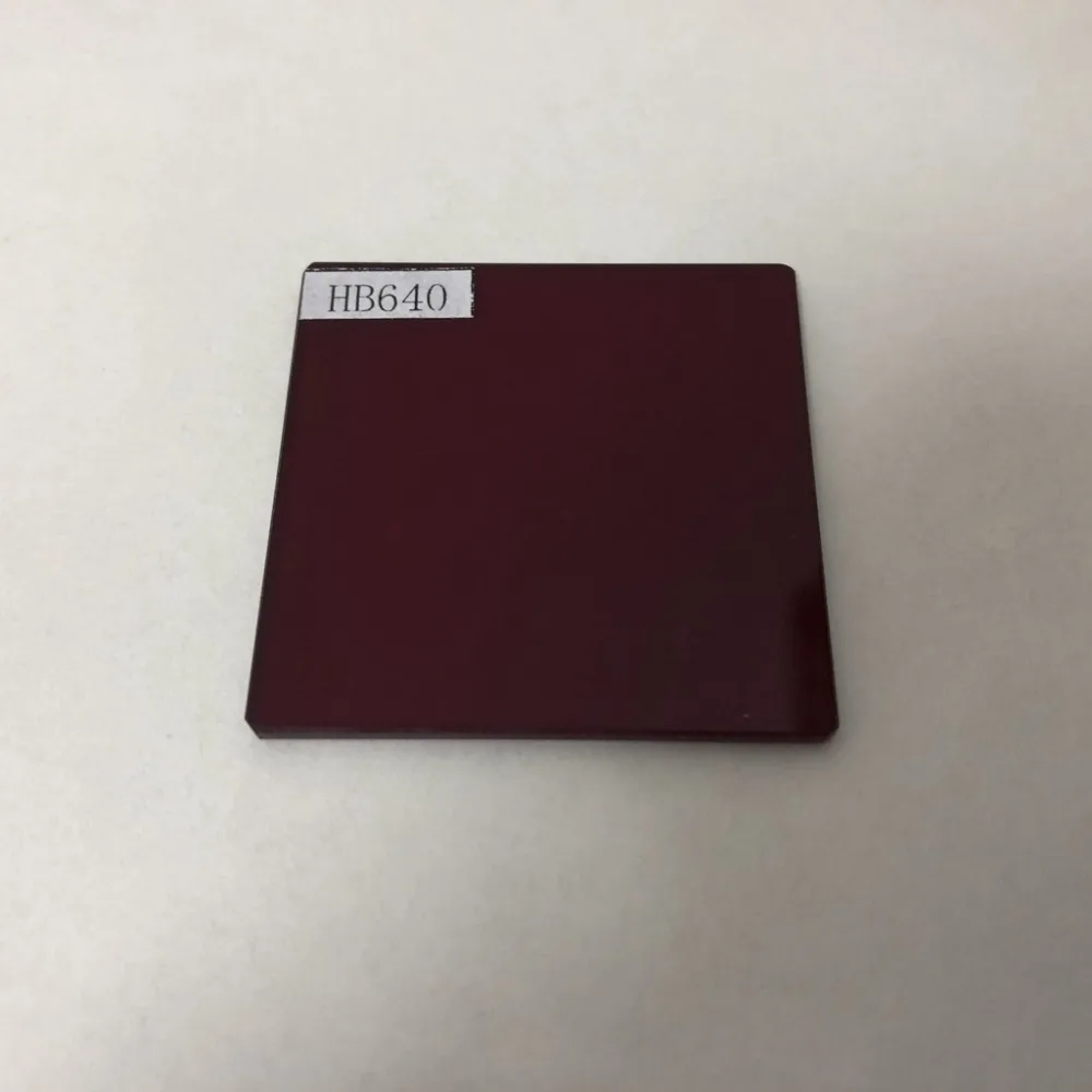 ИК-фильтр стеклянный оптический 640nm HB640 4 шт. общий размер 50x50 мм | Инструменты
