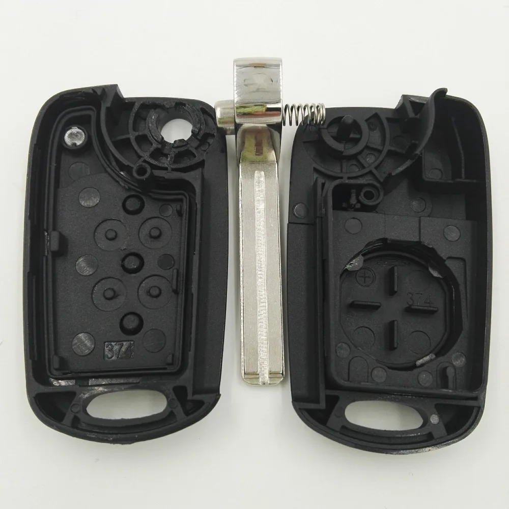 WITH Symbol Brand New Uncut Blade 3 Buttons Remote Case Fob For Kia K5 Sportage R Verna Rio Replacement Flip Car Key Shell Cover |